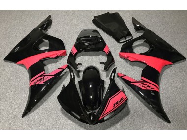 03-04 Glänzend Schwarz & Rot R6 Motorrad Verkleidung