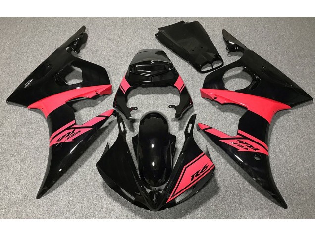 03-04 Glänzend Schwarz & Rot R6 Motorrad Verkleidung 03-04 Glänzend Schwarz & Rot R6 Motorrad Verkleidung
