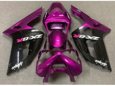 03-04 Glanzrosa & Schwarz ZX6R Motorrad Verkleidung