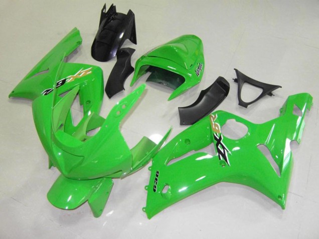 03-04 Grün Schwarz Cheq ZX6R Motorrad Verkleidung 03-04 Grün Schwarz Cheq ZX6R Motorrad Verkleidung