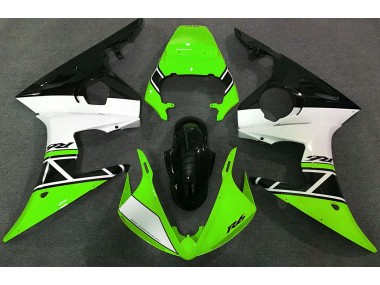 03-04 Grün Weiß & Schwarz R6 Motorrad Verkleidung
