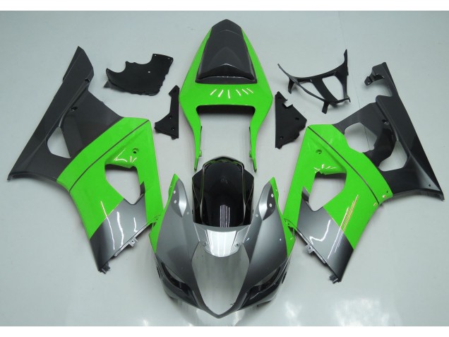 03-04 Grün-Silber & Schwarz GSXR 1000 Motorrad Verkleidung
