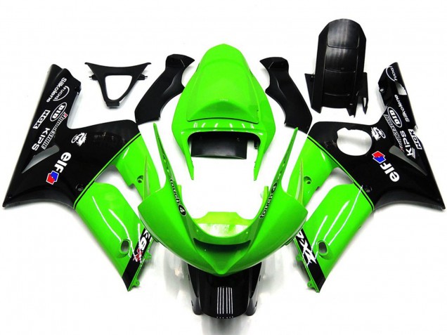 03-04 Hellgrün & Schwarz Elf ZX6R Motorrad Verkleidung