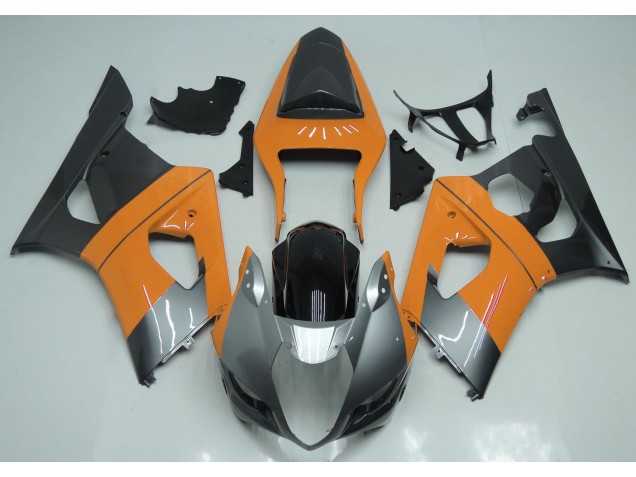 03-04 Hellorange Silber & Schwarz GSXR 1000 Motorrad Verkleidung