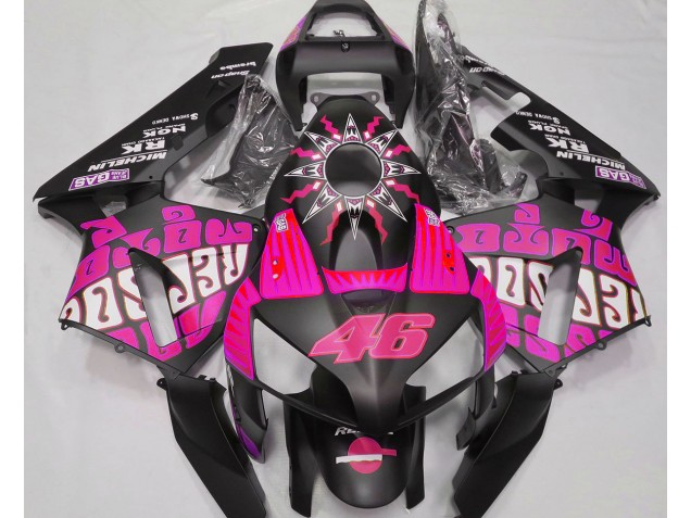 03-04 Hot Pink Rossi Repsol CBR600RR Motorrad Verkleidung 03-04 Hot Pink Rossi Repsol CBR600RR Motorrad Verkleidung