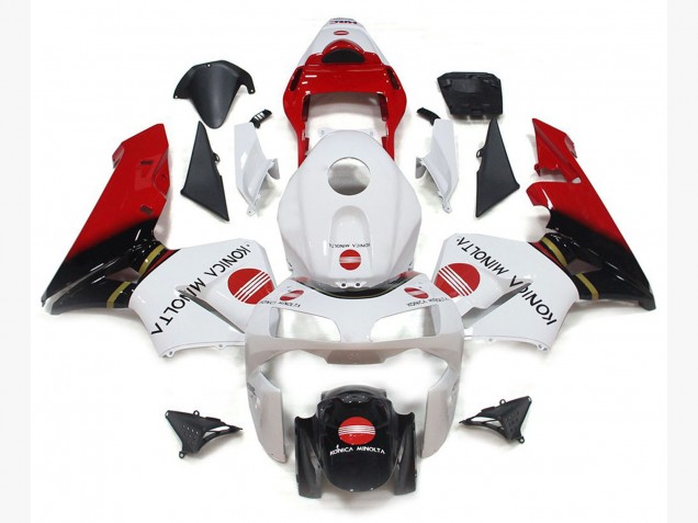 03-04 Konica Minolta Rot CBR600RR Motorrad Verkleidung