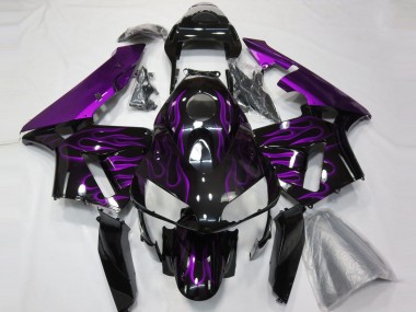 03-04 Lila Flamme CBR600RR Motorrad Verkleidung