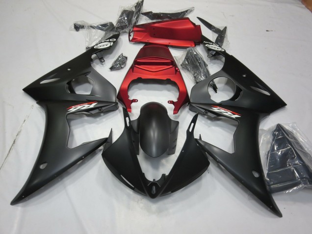 03-04 Matt Schwarz & Rot R6 Motorrad Verkleidung 03-04 Matt Schwarz & Rot R6 Motorrad Verkleidung