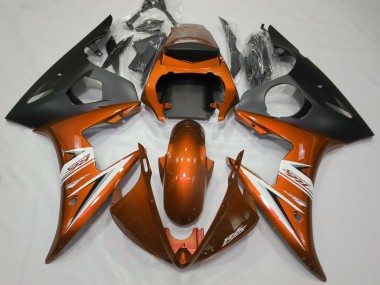 03-04 Orange Glänzend & Weiß R6 Motorrad Verkleidung