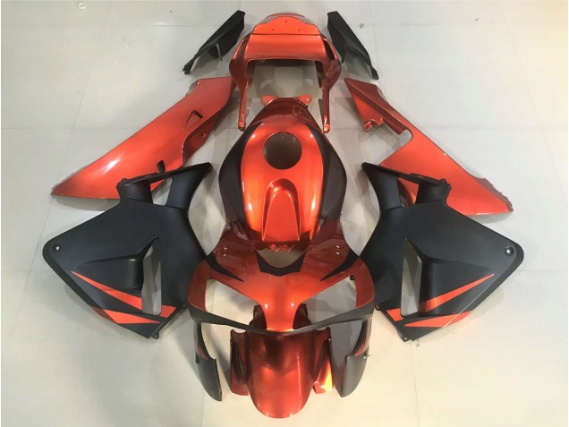 03-04 Orange & Matt Schwarz CBR600RR Motorrad Verkleidung 03-04 Orange & Matt Schwarz CBR600RR Motorrad Verkleidung