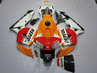 03-04 Weiß Orange Repsol CBR600RR Motorrad Verkleidung