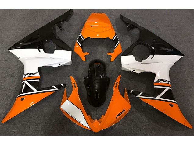03-04 Orange Weiß & Schwarz R6 Motorrad Verkleidung 03-04 Orange Weiß & Schwarz R6 Motorrad Verkleidung