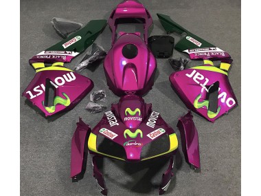 03-04 Pink Movistar CBR600RR Motorrad Verkleidung