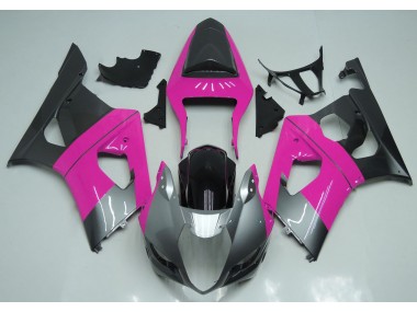 03-04 Rosa Silber & Schwarz GSXR 1000 Motorrad Verkleidung