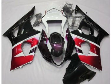 03-04 Rot Glänzend & Weiß GSXR 1000 Motorrad Verkleidung