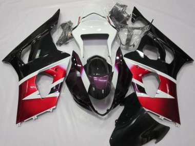 03-04 Rot Glänzend & Weiß GSXR 1000 Motorrad Verkleidung