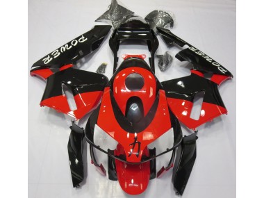 03-04 Rot Glänzend Power-Design CBR600RR Motorrad Verkleidung
