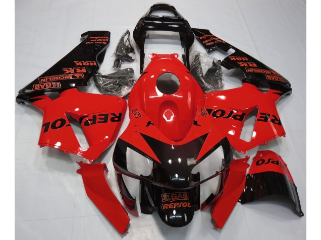 03-04 Rot Glänzend Repsol CBR600RR Motorrad Verkleidung 03-04 Rot Glänzend Repsol CBR600RR Motorrad Verkleidung