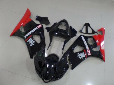 03-04 Rot & Schwarz GSXR 1000 Motorrad Verkleidung