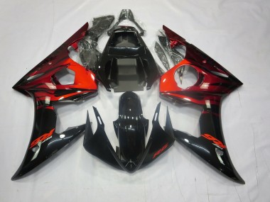 03-04 Rot & Schwarz R6 Motorrad Verkleidung