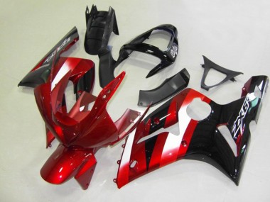 03-04 Rot & Schwarz ZX6R Motorrad Verkleidung
