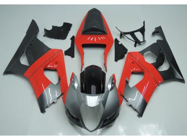 03-04 Rot-Silber & Schwarz GSXR 1000 Motorrad Verkleidung