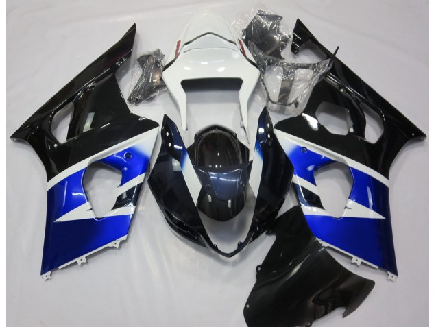 03-04 Schwarz Blau & Weiß GSXR 1000 Motorrad Verkleidung 03-04 Schwarz Blau & Weiß GSXR 1000 Motorrad Verkleidung