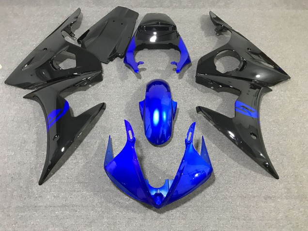 03-04 Schwarz & Blau Glänzend R6 Motorrad Verkleidung 03-04 Schwarz & Blau Glänzend R6 Motorrad Verkleidung