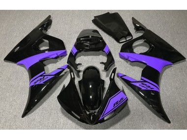 03-04 Schwarz Glänzend & Lila R6 Motorrad Verkleidung