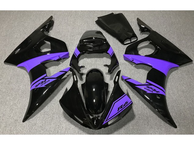 03-04 Schwarz Glänzend & Lila R6 Motorrad Verkleidung