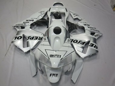 03-04 Weiß Silber Repsol CBR600RR Motorrad Verkleidung
