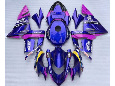 04-05 Blau & Pink Trickstar ZX10R Motorrad Verkleidung