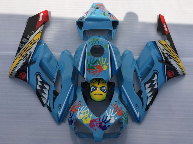 04-05 Blauer Hai CBR1000RR Motorrad Verkleidung 04-05 Blauer Hai CBR1000RR Motorrad Verkleidung