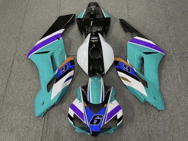 04-05 Blaugrün 6 CBR1000RR Motorrad Verkleidung