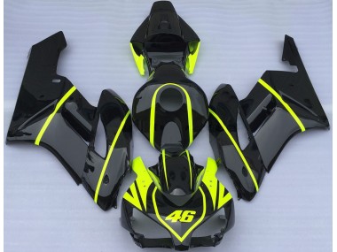 04-05 Ganz In Schwarz & High Viz 46 CBR1000RR Motorrad Verkleidung