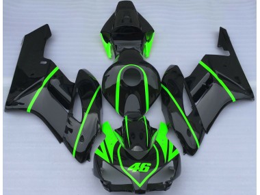 04-05 Glänzend Schwarz & High Viz Grün CBR1000RR Motorrad Verkleidung