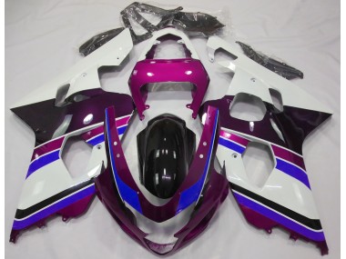 04-05 Glanzrosa & Blau GSXR 600-750 Motorrad Verkleidung