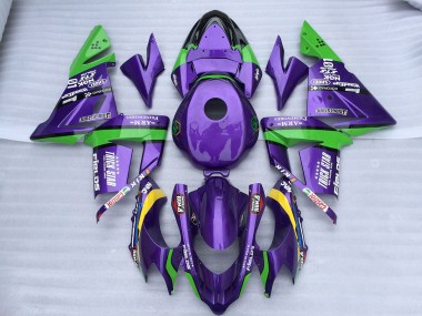 04-05 Grün-Lila Trick Star ZX10R Motorrad Verkleidung