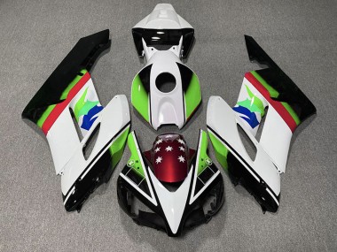 04-05 Grüne & Rot Flagge CBR1000RR Motorrad Verkleidung