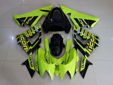 04-05 High Viz Gelb & Schwarz ZX10R Motorrad Verkleidung
