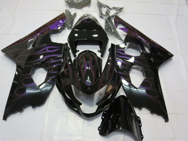 04-05 Lila Flamme GSXR 600-750 Motorrad Verkleidung