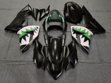 04-05 Matt Schwarz & Grün ZX10R Motorrad Verkleidung