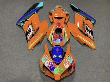 04-05 Orange Hai CBR1000RR Motorrad Verkleidung