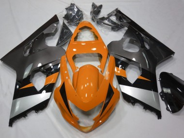 04-05 Orange & Silber GSXR 600-750 Motorrad Verkleidung