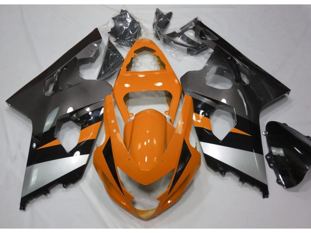 04-05 Orange & Silber GSXR 600-750 Motorrad Verkleidung 04-05 Orange & Silber GSXR 600-750 Motorrad Verkleidung