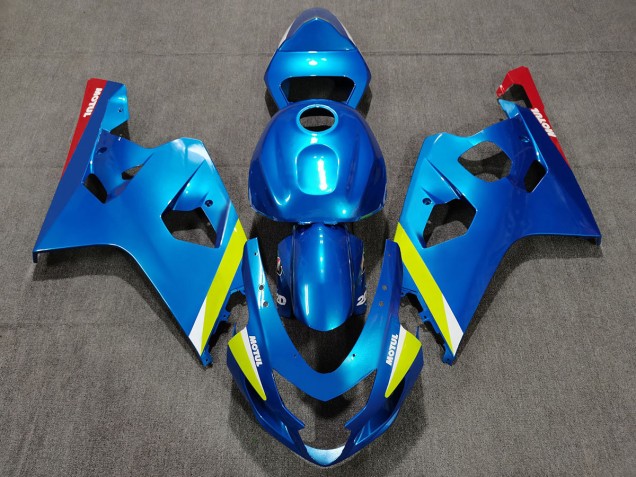 04-05 Perlblaugelb GSXR 600-750 Motorrad Verkleidung 04-05 Perlblaugelb GSXR 600-750 Motorrad Verkleidung
