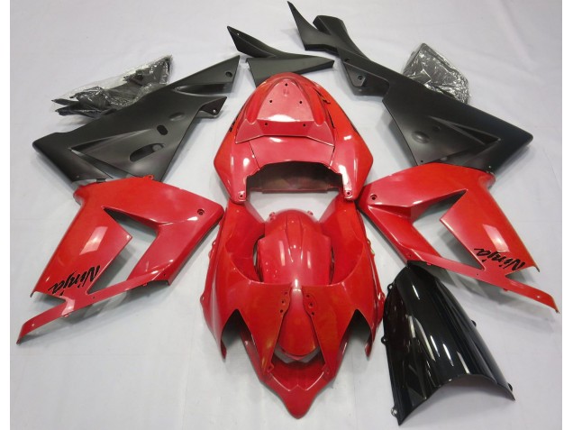 04-05 Perlrot & Schwarz ZX10R Motorrad Verkleidung 04-05 Perlrot & Schwarz ZX10R Motorrad Verkleidung
