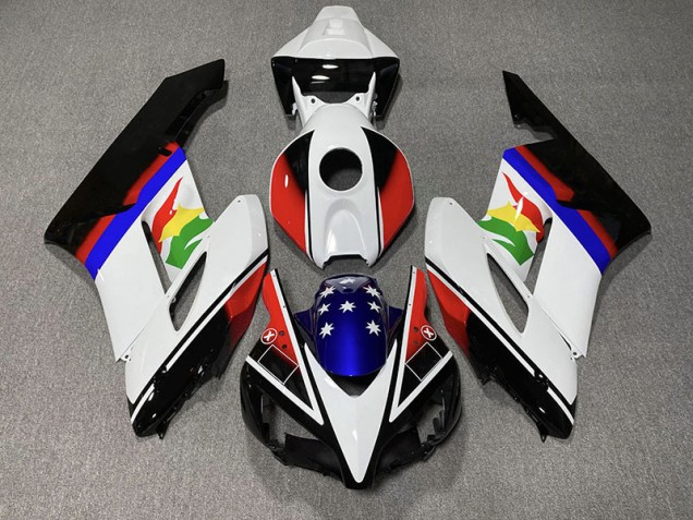 04-05 Rot & Blau Flagge CBR1000RR Motorrad Verkleidung 04-05 Rot & Blau Flagge CBR1000RR Motorrad Verkleidung