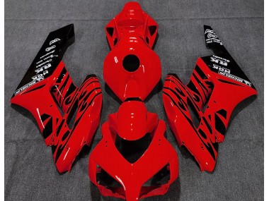 04-05 Rot Glänzend Flamme CBR1000RR Motorrad Verkleidung