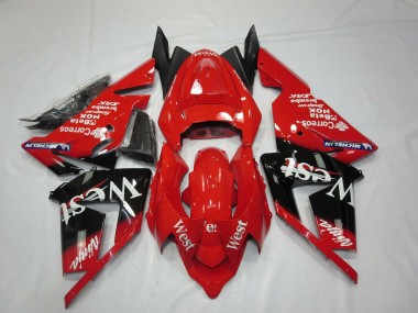 04-05 Rot West ZX10R Motorrad Verkleidung